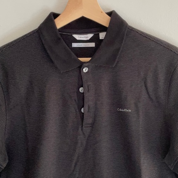 CALVIN KLEIN LIQUID TOUCH polo shirt men’s - Picture 1 of 6